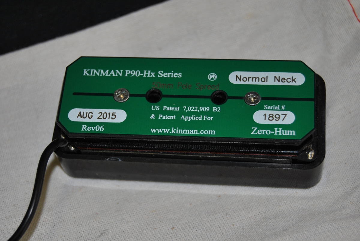 Kinman P90 Hx Normal Neck Zero hum d occasion Kinman