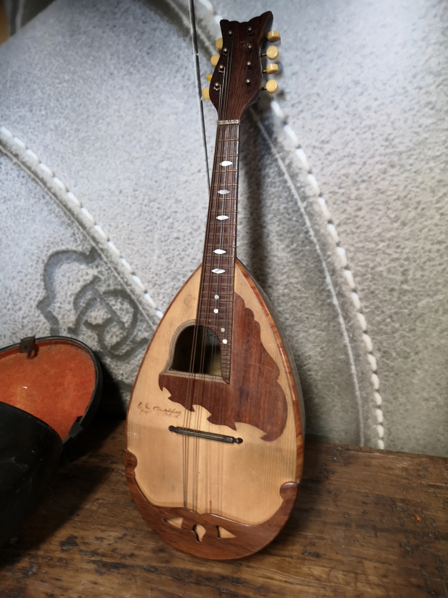 Mandoline De Cristofaro du début 1900 d'occasion Guitare de Luthier